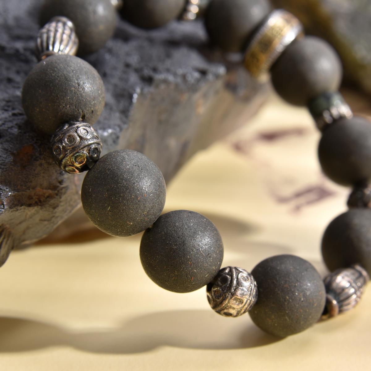 Water Element - Tai Chi and Incense Bead Fengshui Bracelet for Purifying Energy and Accumulating Wealth(ZC-SC5302)