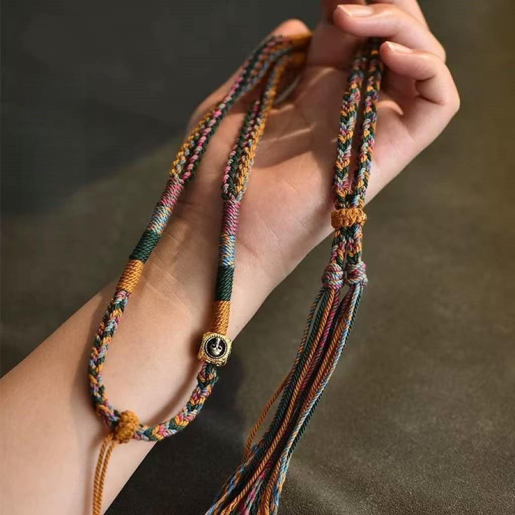 blesinchi Adjustable Tibetan Pendant Necklace