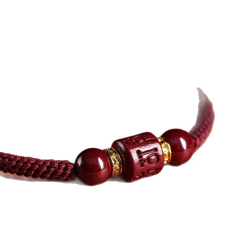 blesinchi Tibetan Cinnabar Six Syllable Energy Bracelet
