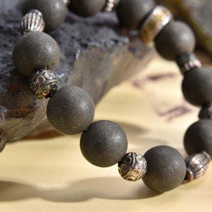 Water Element - Tai Chi and Incense Bead Fengshui Bracelet for Purifying Energy and Accumulating Wealth(ZC-SC5302)