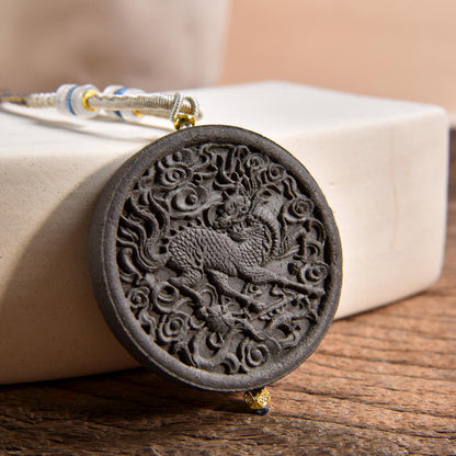 Kylin - Patterned Incense Plaque Pendant for Assisting Career and Academic Studies(XP-QLY5301)