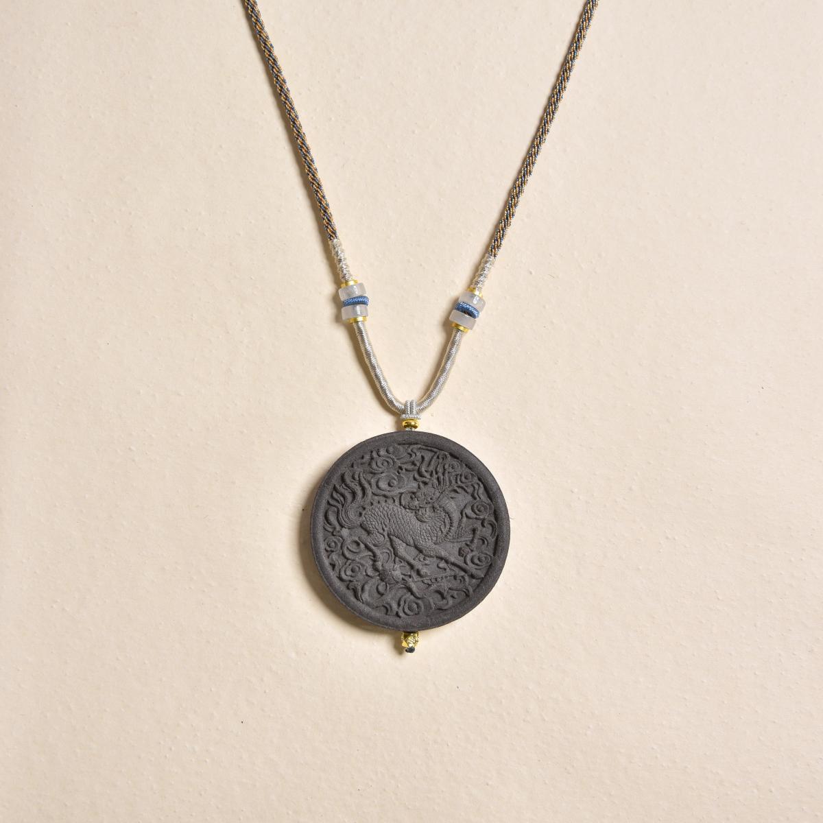 Kylin - Patterned Incense Plaque Pendant for Assisting Career and Academic Studies(XP-QLY5301)
